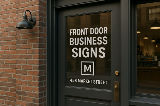 Front Door Business Signs | First Impressions That Attract Customers