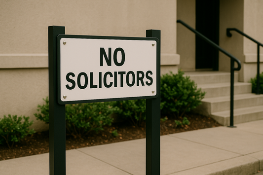 No Solicitor Signs – Keep Unwanted Visitors Away with Style