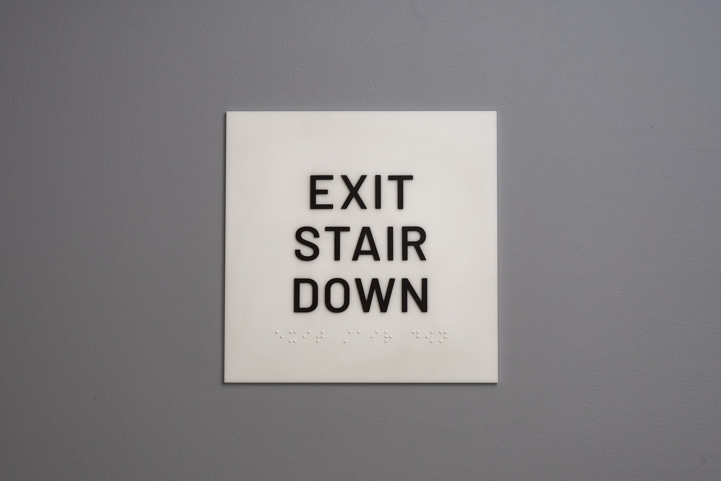 ADA - Exit Stair Down Signs