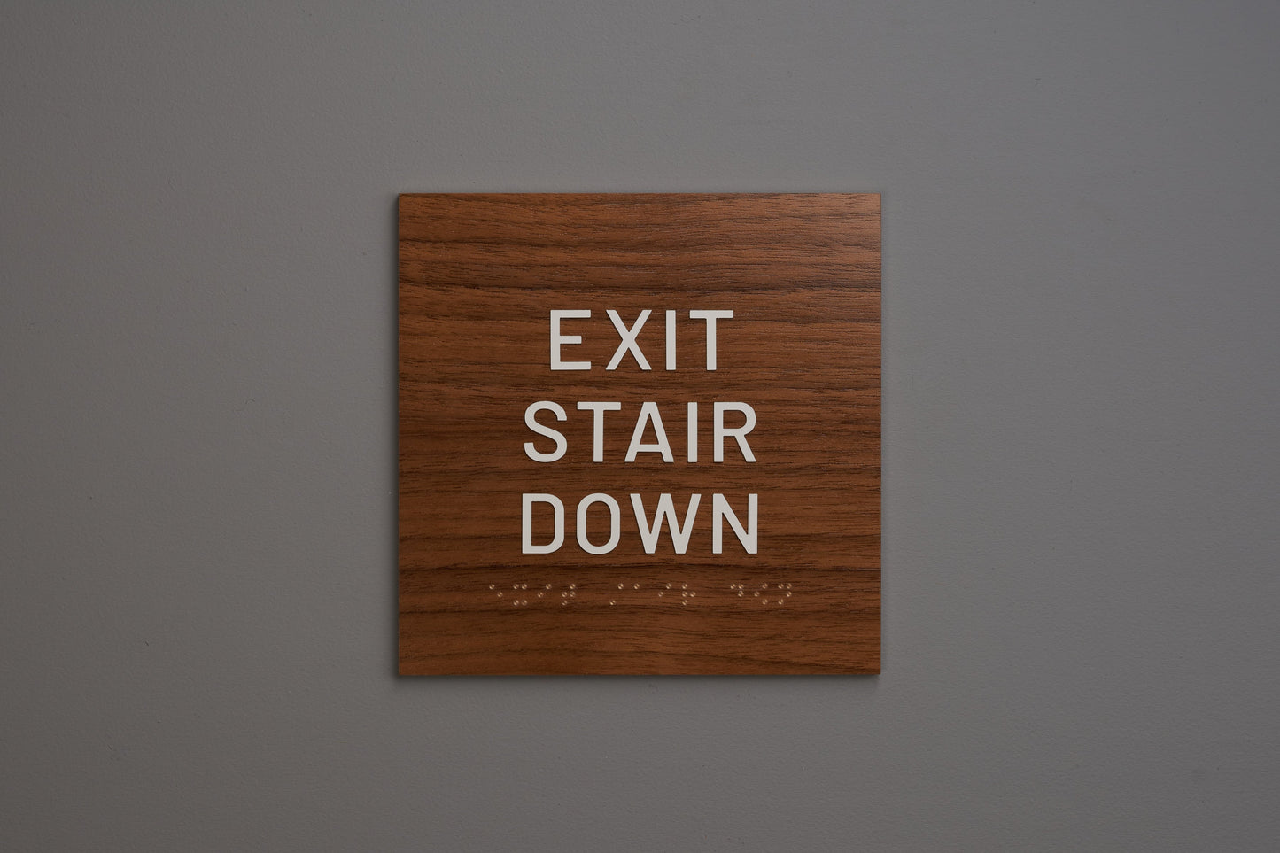 ADA - Exit Stair Down Signs