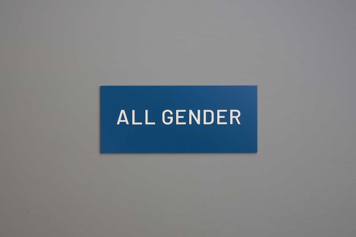 ADA - Restroom Text Only Sign - All Gender