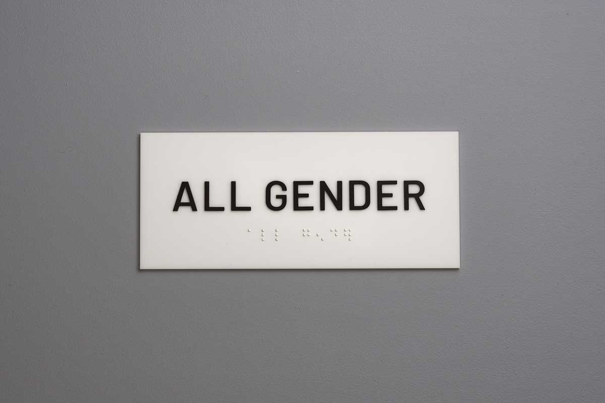 ADA - Restroom Text Only Sign - All Gender