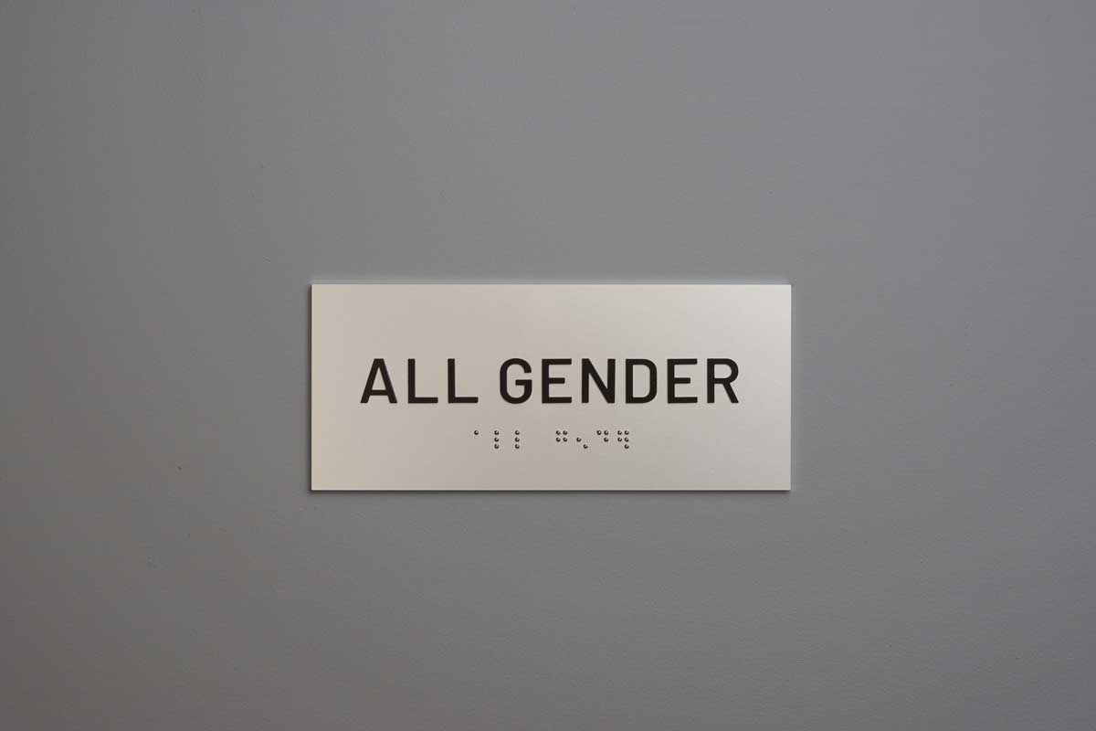 ADA - Restroom Text Only Sign - All Gender