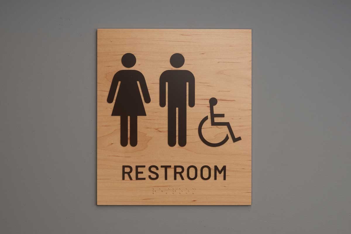 ADA - Restroom Wall Signs - Restroom - ISA