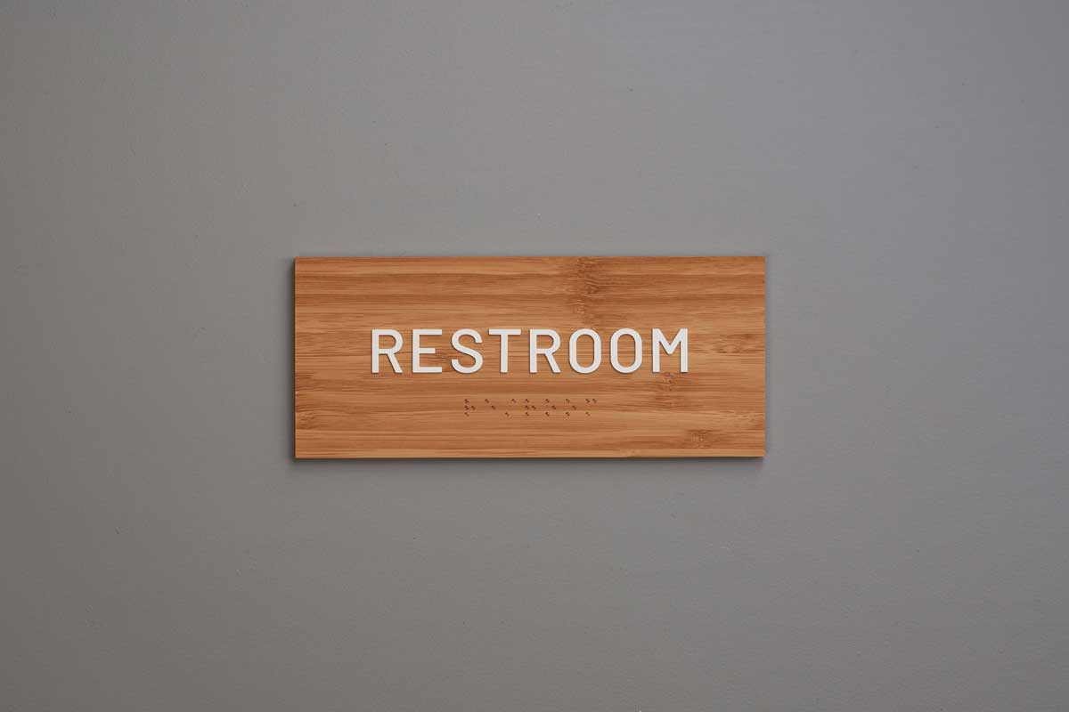 ADA - Restroom Text Only Sign - Restroom