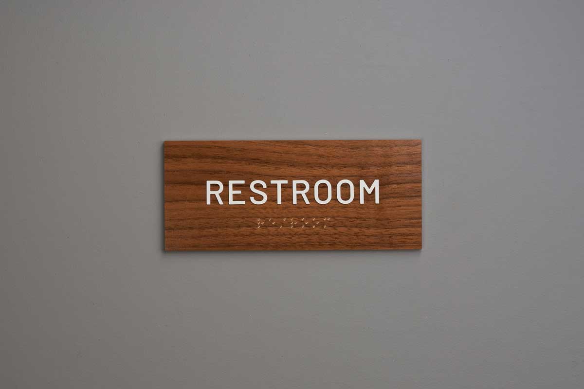 ADA - Restroom Text Only Sign - Restroom