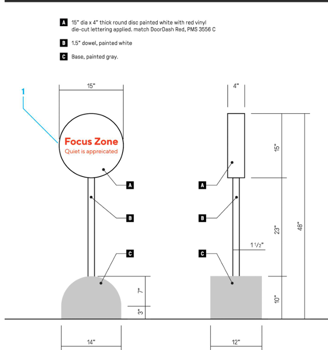 Free Standing Sign