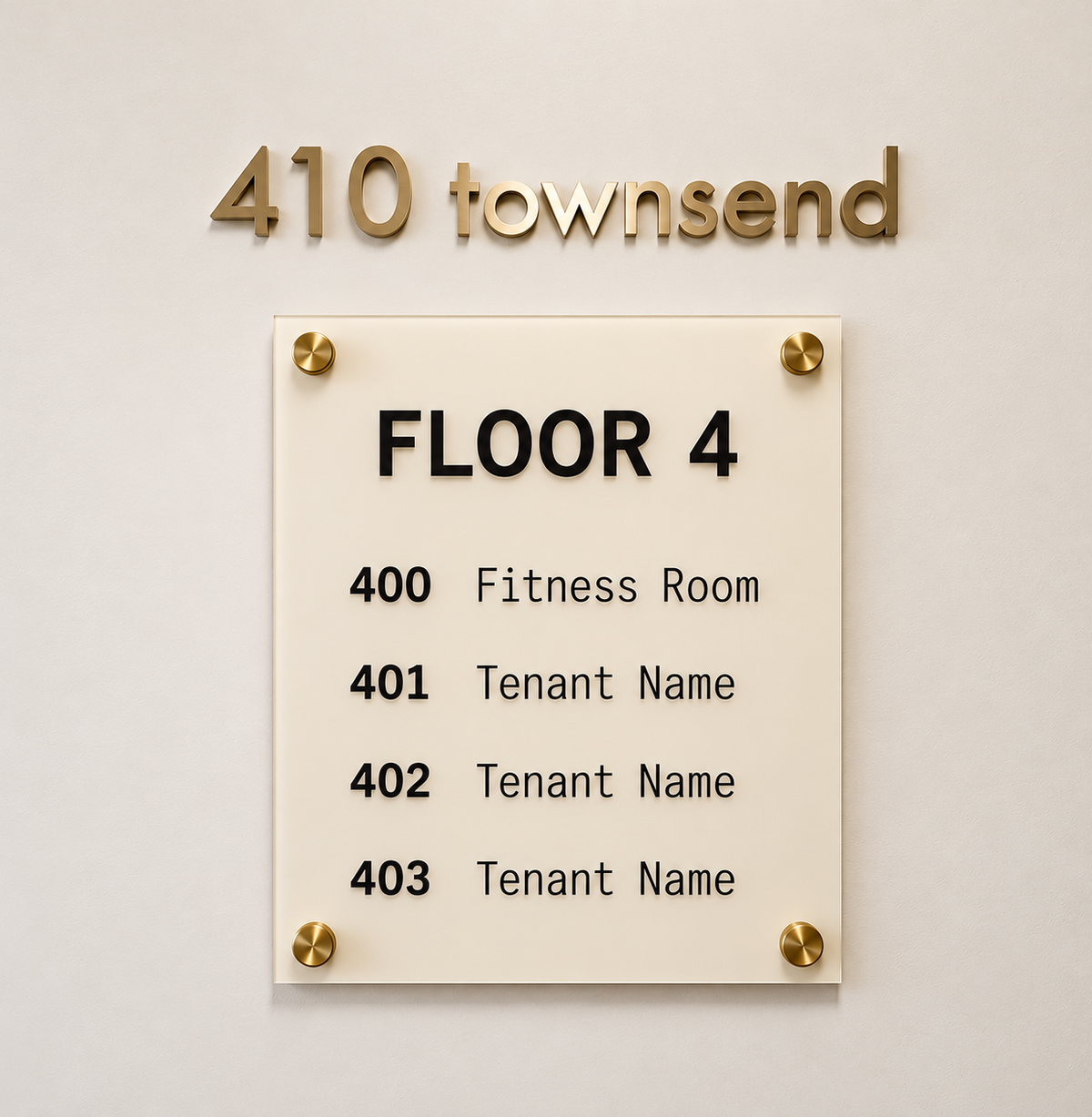 Printed Insert Refill For Directory (Material: Acrylic)
