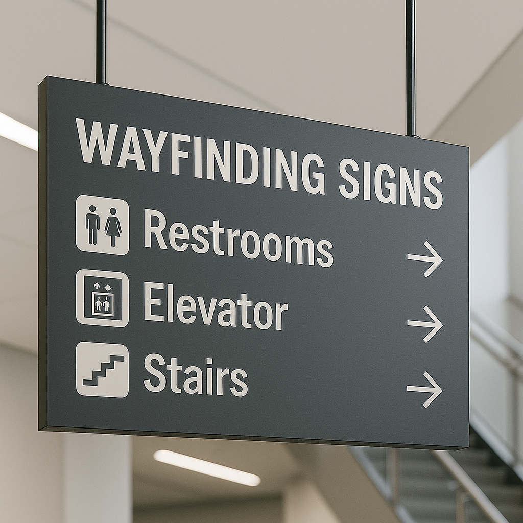 Wayfinding Signs for Businesses & Public Spaces