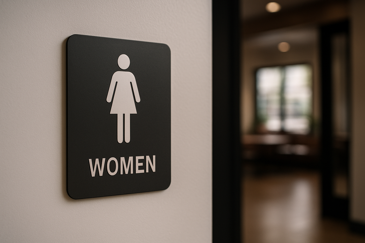 Women’s Restroom Signs in California. ADA Rules, Design, and Placement