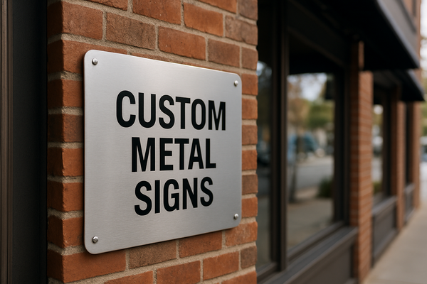 Custom Metal Signs in California. Materials, Finishes, and Where They Shine