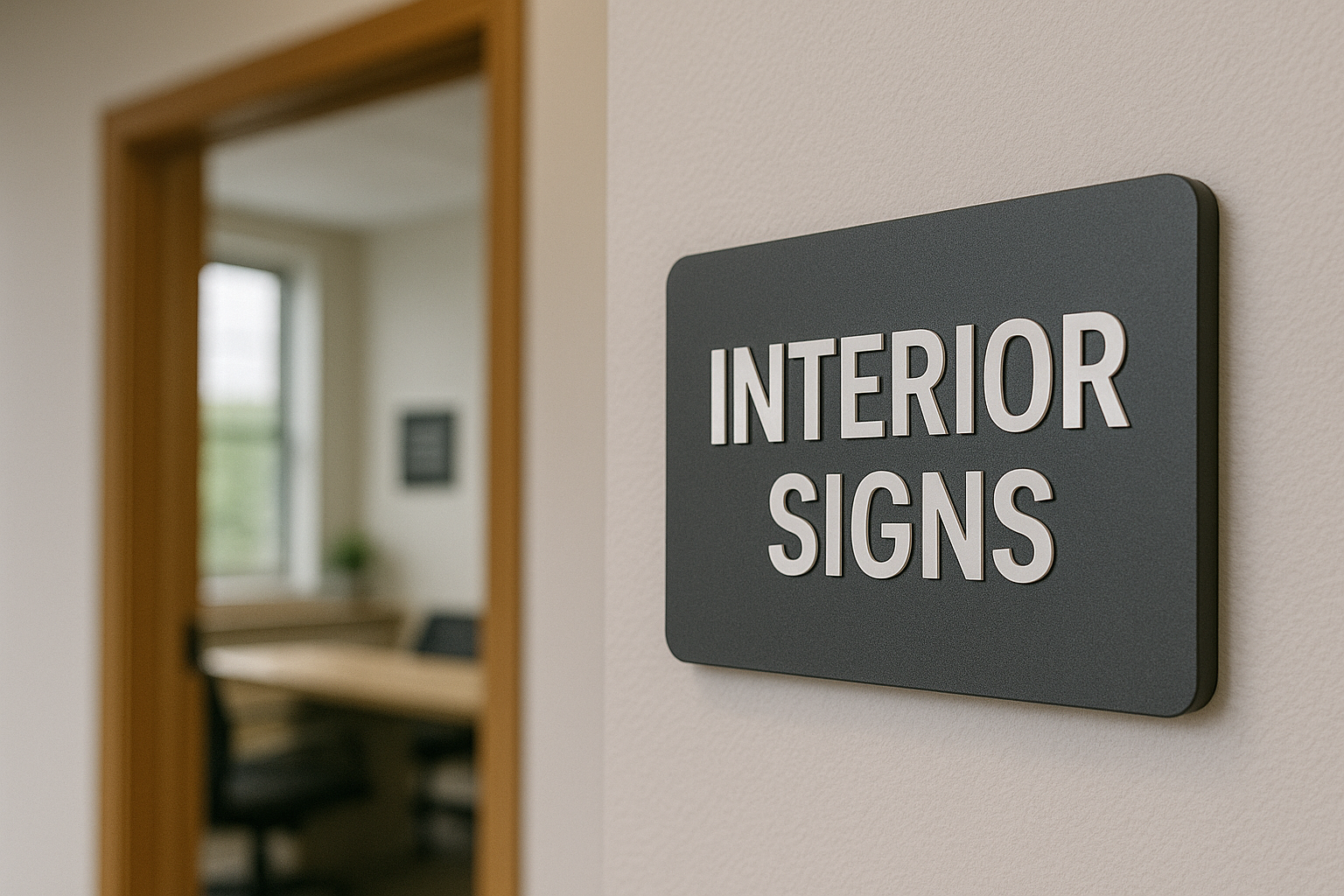 Interior Signs for California Spaces. Wayfinding, Branding, and Materi ...