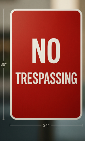 No Trespassing Sign