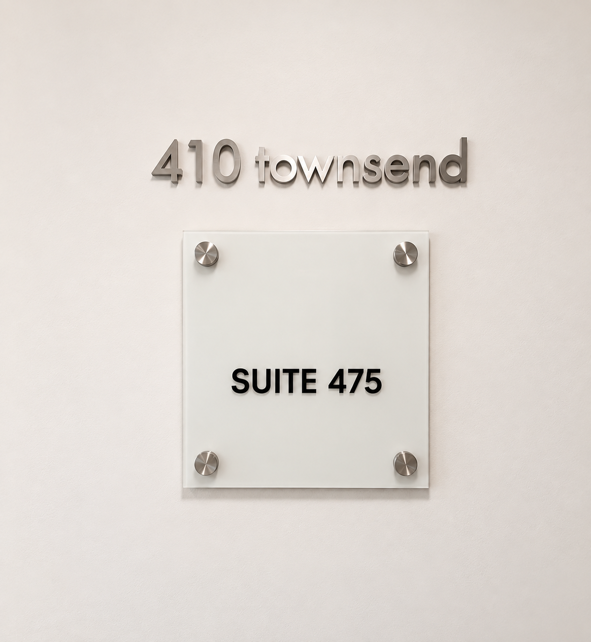 Suite Sign with Changeable Insert