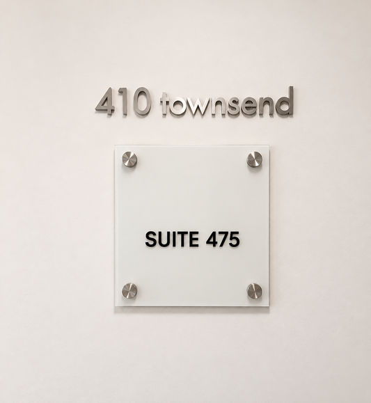 Suite Sign with Changeable Insert