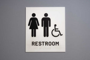 Restroom Wall Sign