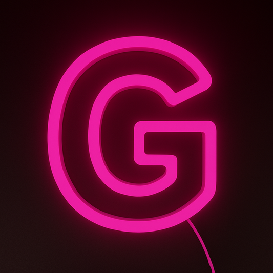 Faux Neon - Letter G