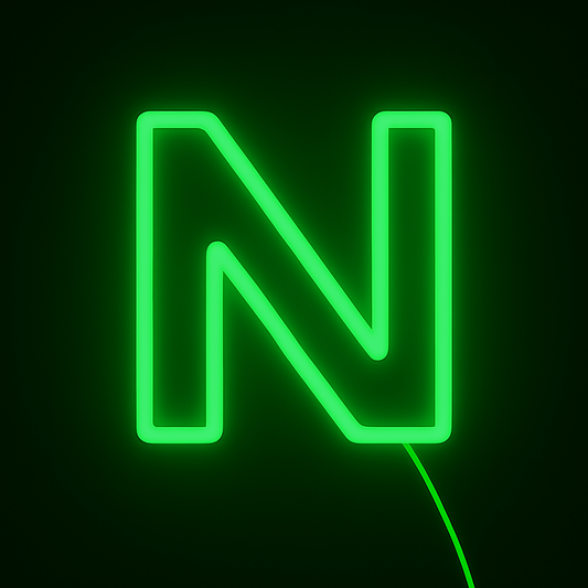 Faux Neon - Letter N