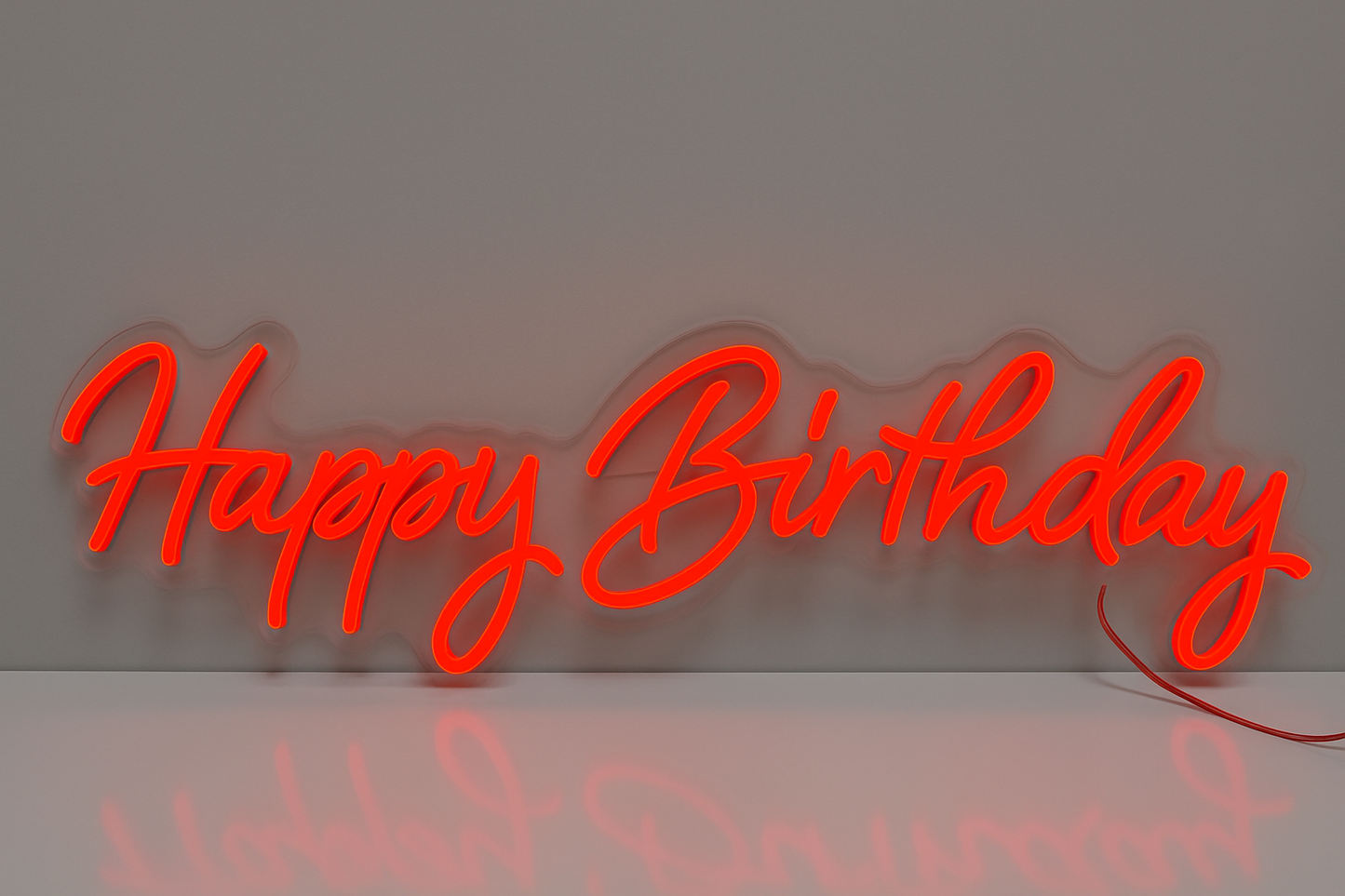 Faux Neon - Happy Birthday