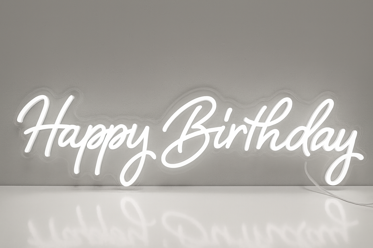 Faux Neon - Happy Birthday