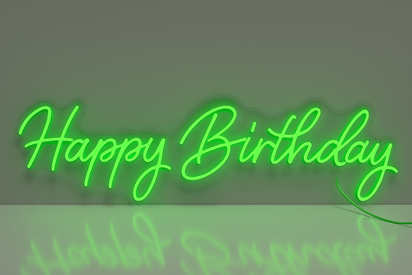 Faux Neon - Happy Birthday