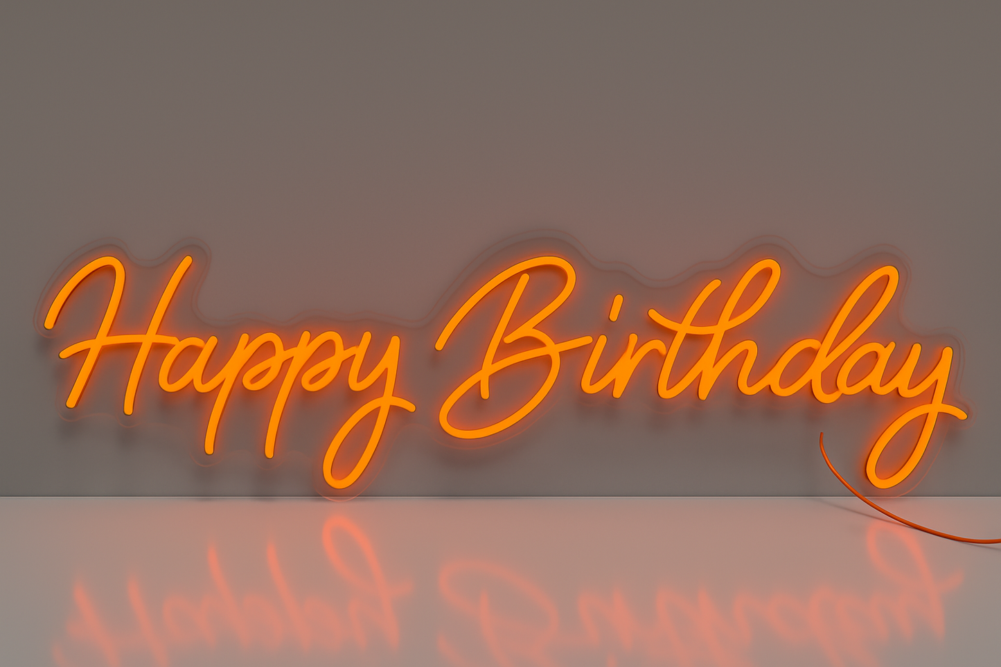 Faux Neon - Happy Birthday