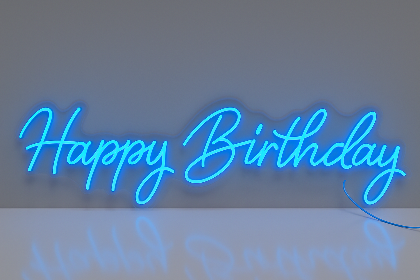Faux Neon - Happy Birthday