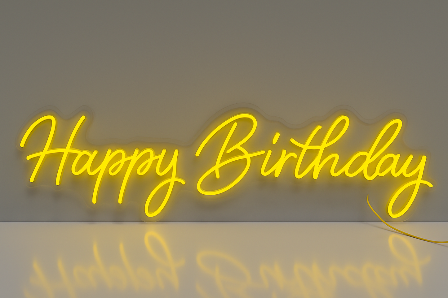Faux Neon - Happy Birthday