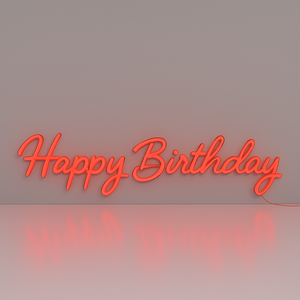Faux Neon - Happy Birthday