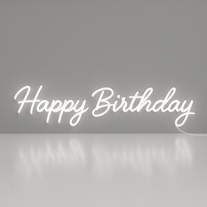Faux Neon - Happy Birthday