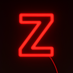 Faux Neon - Letter Z