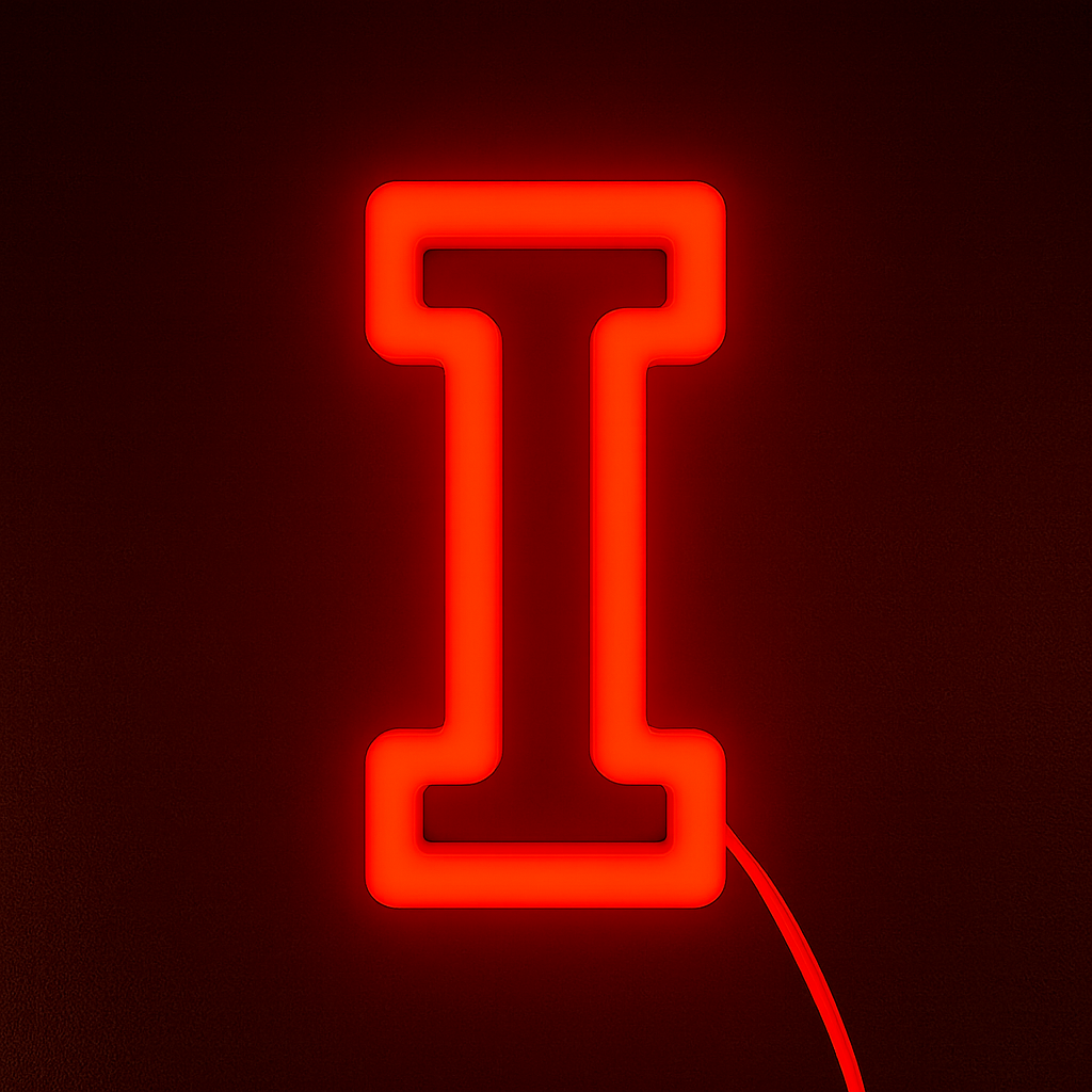 Faux Neon - Letter I