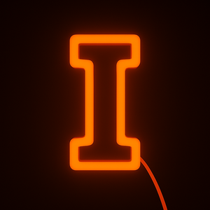 Faux Neon - Letter I