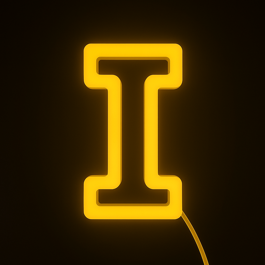 Faux Neon - Letter I