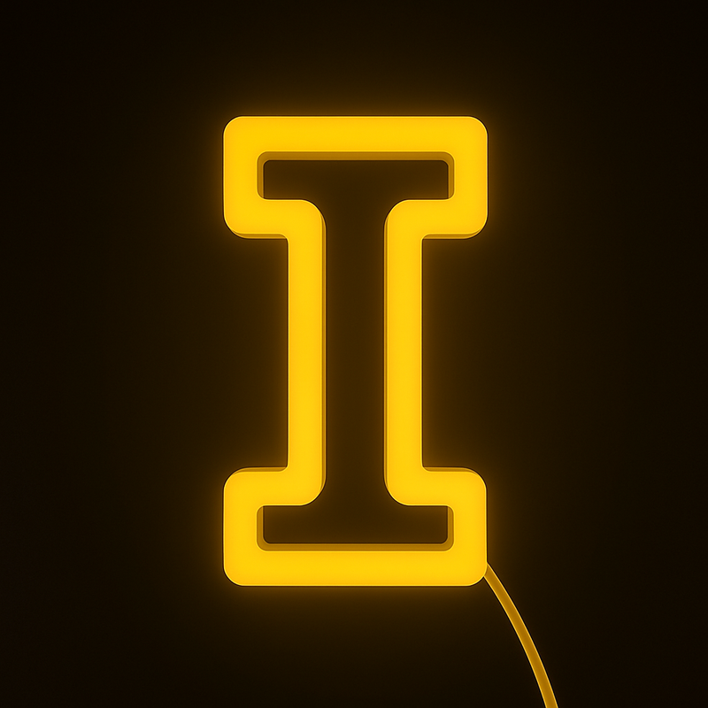 Faux Neon - Letter I