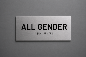 ADA - Restroom Text Only Sign - All Gender