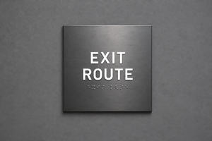 ADA - Exit Route Signs - Accessible Emergency Wayfinding