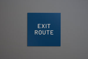 ADA - Exit Route Signs - Accessible Emergency Wayfinding