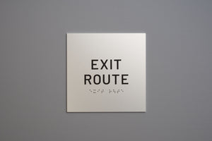 ADA - Exit Route Signs - Accessible Emergency Wayfinding