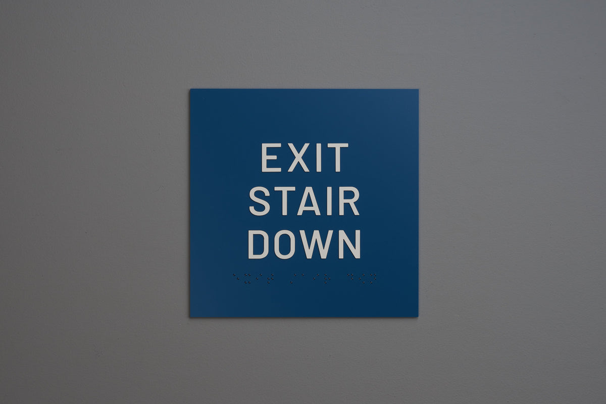 ADA - Exit Stair Down Signs