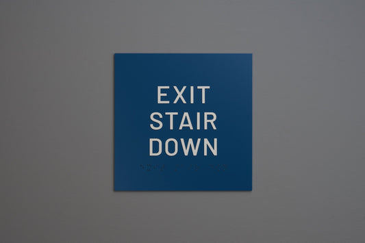 ADA - Exit Stair Down Signs