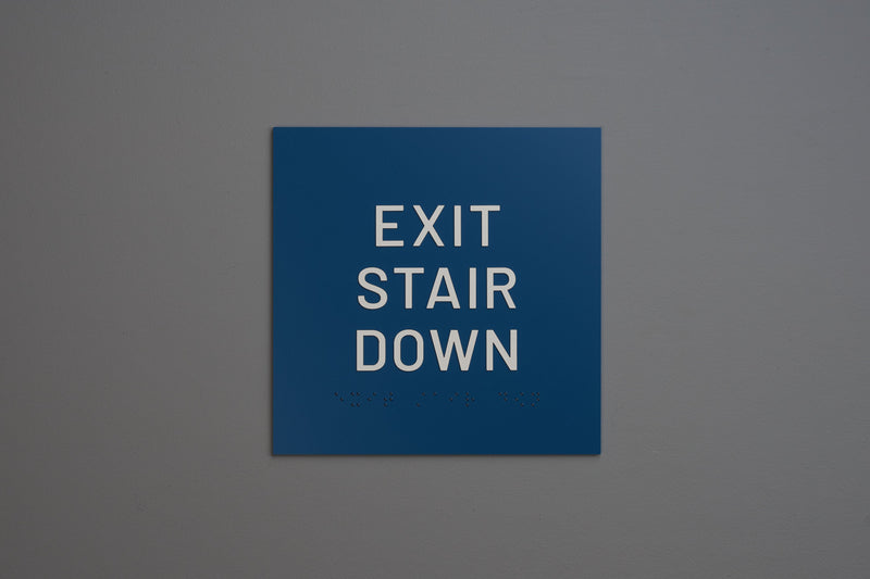ADA - Exit Stair Down Signs