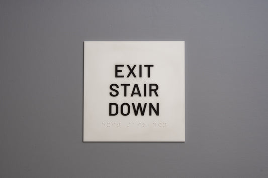 ADA - Exit Stair Down Signs
