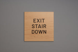 ADA - Exit Stair Down Signs