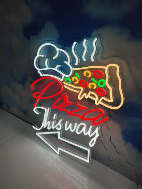 Faux Neon - Pizza