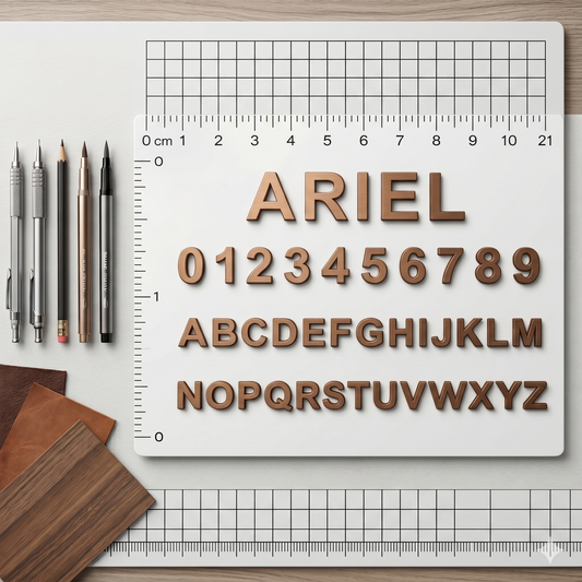 Acrylic Dimensional(Arial Font)