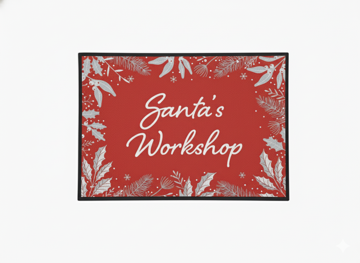 Waterguard - Santa's Workshop Holiday Scraper Mat