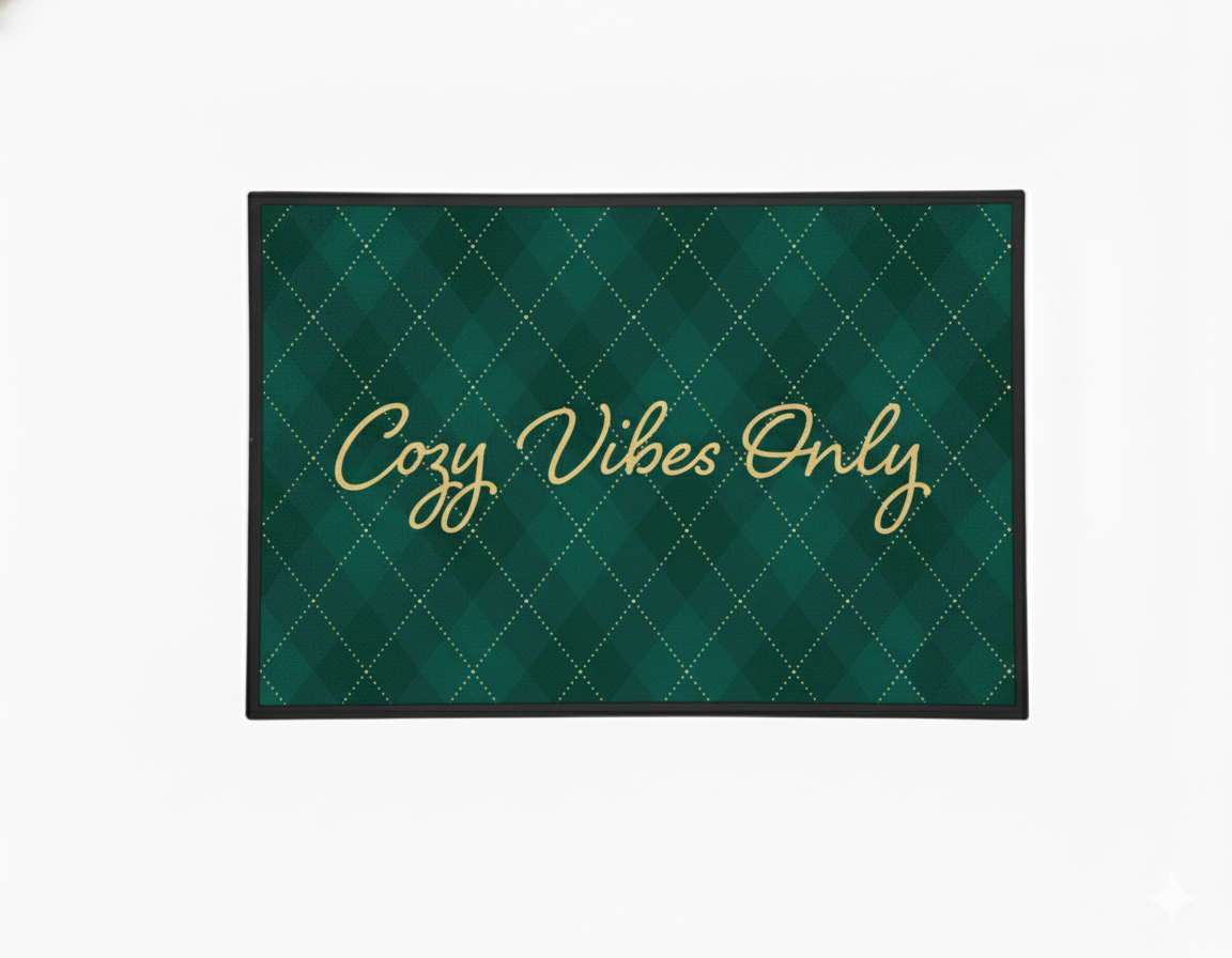 Waterguard Cozy Vibes Only Holidays Scraper Mat