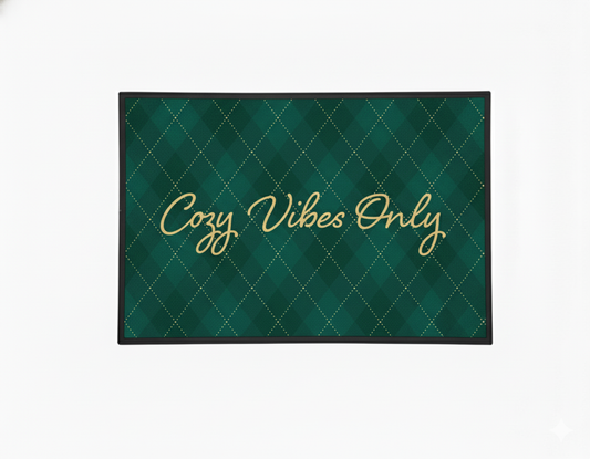 Waterguard Cozy Vibes Only Holidays Scraper Mat
