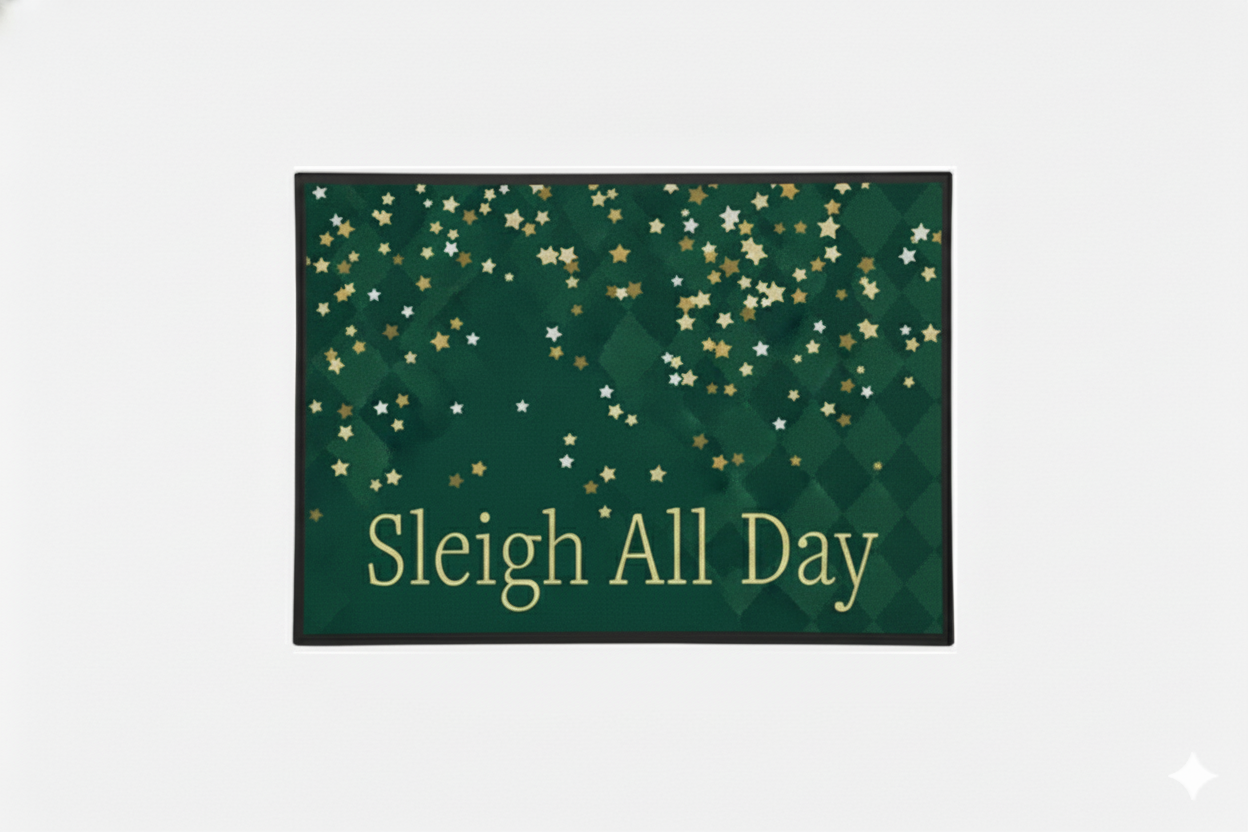 Waterguard Holiday Sleigh All Day Scraper Mat